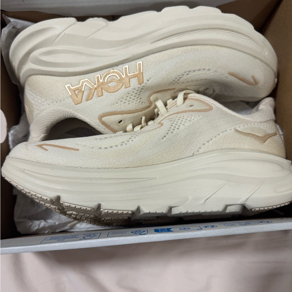 Hoka Women's Cream Sneakers